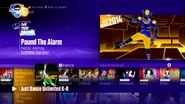 Pound The Alarm (Extreme Version) on the Just Dance 2017 menu