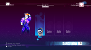 Just Dance 2017 coach selection screen (7th-gen)