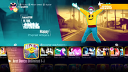 Happy on the Just Dance 2018 menu (Classic)