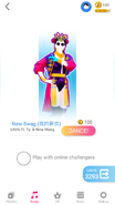 Just Dance Now coach selection screen (phone)