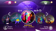 No Limit on the Just Dance 3 menu (Wii)