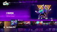 Helmet Version on the Just Dance 2017 menu