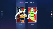 Just Dance 2023 Edition coach selection screen (outdated)