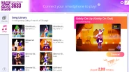 Giddy on Up (Giddy on Out) on the Just Dance Now menu (updated, computer)