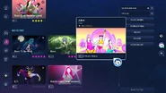 Juice on the Just Dance 2023 Edition menu
