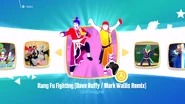 Kungfu jd2018 kids menu.png (821 KB) Kung Fu Fighting (Dave Ruffy/Mark Wallis Remix) on the Just Dance 2018 menu (Kids Mode)