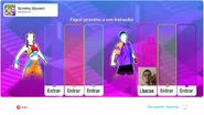 Just Dance 2020 coach selection screen (camera)