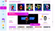 Sugar Dance on the Just Dance 2019 menu