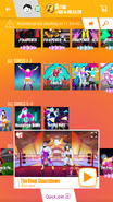The Final Countdown on the Just Dance Now menu (2017 update, phone)