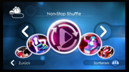 Non-Stop Shuffle on the Just Dance: Summer Party menu