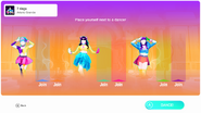 Just Dance 2019 coach selection screen (camera)