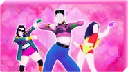 The coach on the icon for the Just Dance Now playlist "Hey Mama!" (along with Blow Your Mind (Mwah) and Single Ladies (Put a Ring on It))