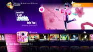 Into You on the Just Dance 2018 menu