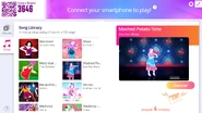 Mashed Potato Time on the Just Dance Now menu (2020 update, computer)