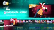 Want To Want Me (Couple Version) on the Just Dance 2017 menu