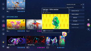 bad guy (Billie Version) on the Just Dance 2023 Edition menu