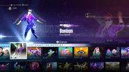 Bonbon on the Just Dance 2016 menu