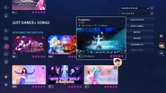 Euphoria on the Just Dance 2023 Edition menu