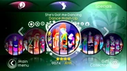 She’s Got Me Dancing (Dance Mash-Up) on the Just Dance 3 menu (Wii/PS3)