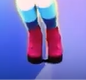 Another editing error with her shoes