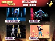 The coaches’ Just Dance Award nomination for "Most Stylish Male Coach" (along with The Other Side, Fine China, and The Way (P1))