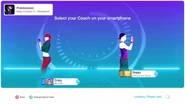 Just Dance 2020 coach selection screen (controller)