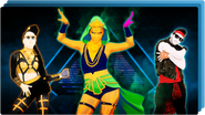 The background on the icon for the Just Dance Now playlist "Pump Up The Adrenaline"