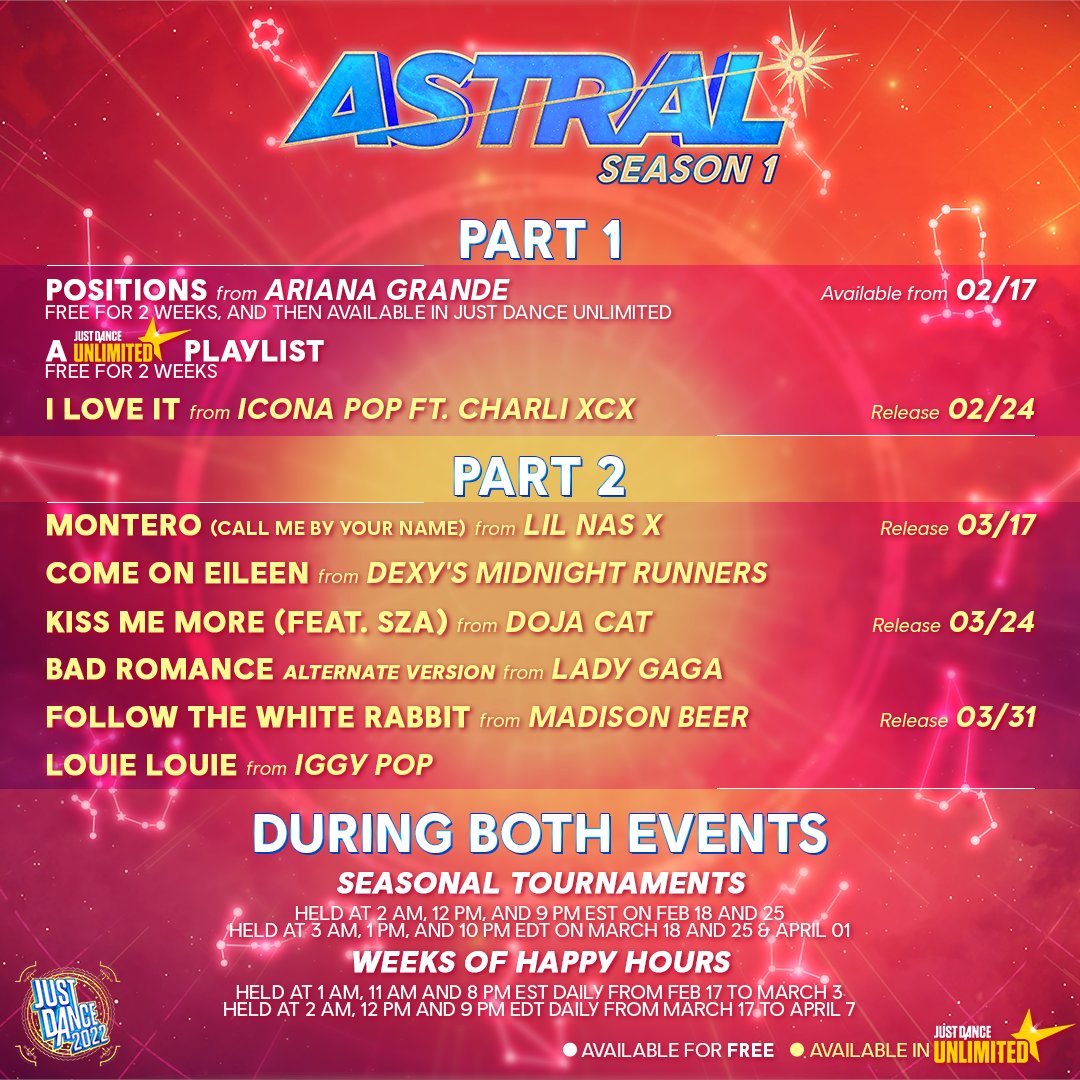 Season 1: Astral | Just Dance Wiki | Fandom