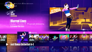 Blurred Lines (Extreme Version) on the Just Dance 2017 menu