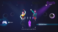 Just Dance 3 coach selection screen (Xbox 360)