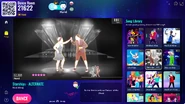 Starships (Charleston Version) on the Just Dance Now menu (2024 update, computer)