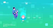 Just Dance 2020 coach selection screen (Wii)