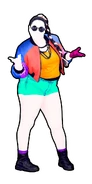 P2 from the Just Dance 2019 home screen coach banner