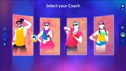 Just Dance 2025 Edition coach selection screen