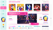 Never Gonna Give You Up on the Just Dance 2020 menu