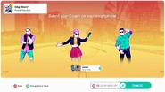 Just Dance 2020 coach selection screen (8th-gen, controller)
