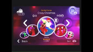 Crazy Christmas on the Just Dance 2 menu