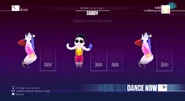 Just Dance 2017 coach selection screen (Classic, 7th-gen)