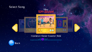 Hawaiian Roller Coaster Ride on the Just Dance: Disney Party menu