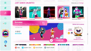 Rockabye on the Just Dance 2020 menu