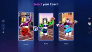 Just Dance 2023 Edition coach selection screen