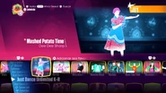 Mashed Potato Time on the Just Dance 2018 menu