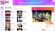 Y.M.C.A. on the Just Dance Now menu (2020 update, computer)