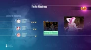 Just Dance 2016 routine selection screen