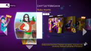 Livin’ la Vida Loca on the Just Dance 4 menu (Wii/PS3/Wii U)