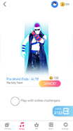 Just Dance Now coach selection screen (phone)
