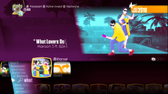 What Lovers Do on the Just Dance 2018 menu