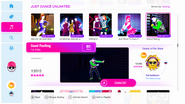 Good Feeling on the Just Dance 2019 menu