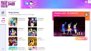 I Kissed a Girl on the Just Dance Now menu (2020 update, computer)