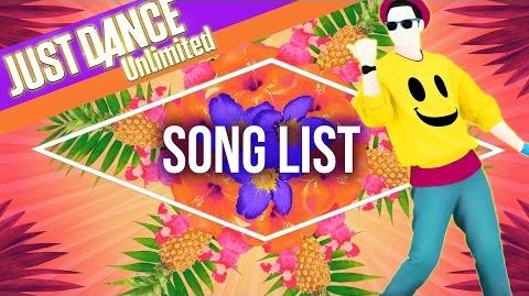 Just Dance Unlimited - Song List US